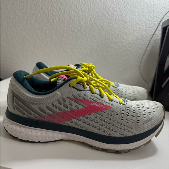 Brooks Women's Athletic Shoes - Gray, Pink, and Yellow - Picture 2 of 7